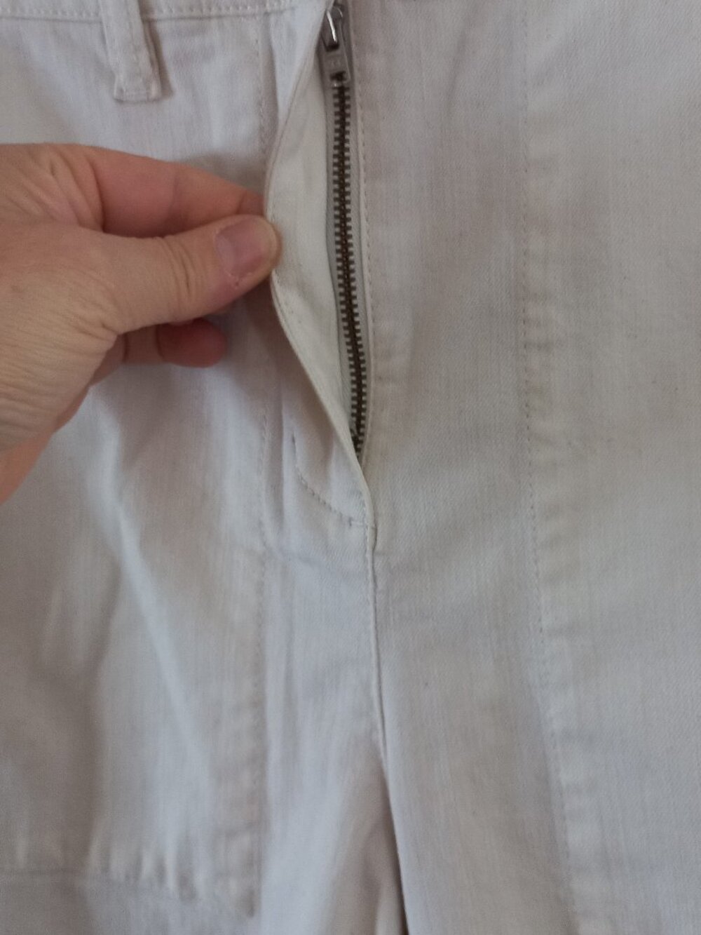 EILEEN FISHER NWT cream barrel leg pants - Picture 5 of 11